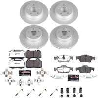 Power Stop 2006 Mercedes-Benz S350 Front and Rear Z26 Coated Brake Kit