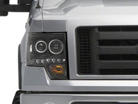 Raxiom 09-14 Ford F-150 G2 Super White LED Halo Projector Headlights- Black Housing- Clear Lens