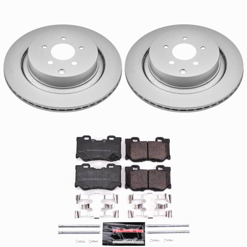 Power Stop 09-13 Infiniti FX50 Rear Z23 Coated Brake Kit