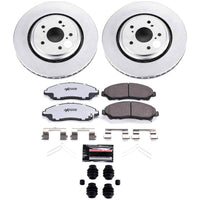Power Stop 14-16 Acura MDX Front Z36 Coated Truck & Tow Brake Kit