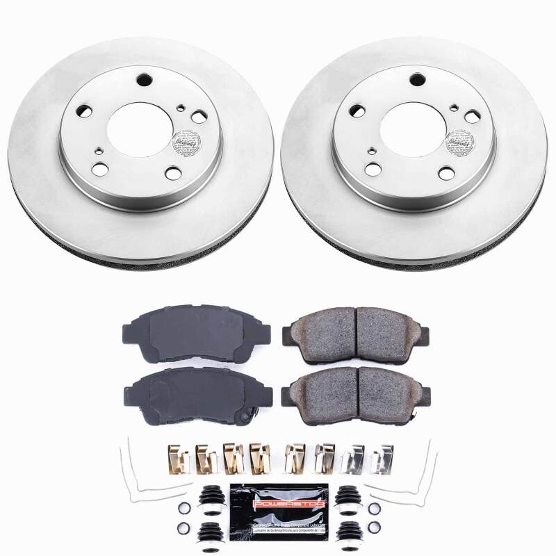 Power Stop 92-01 Toyota Camry Front Z23 Coated Brake Kit