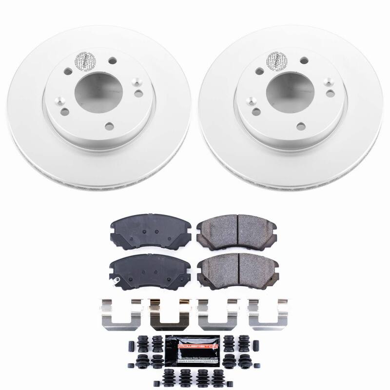 Power Stop 10-11 Kia Soul Front Z23 Coated Brake Kit