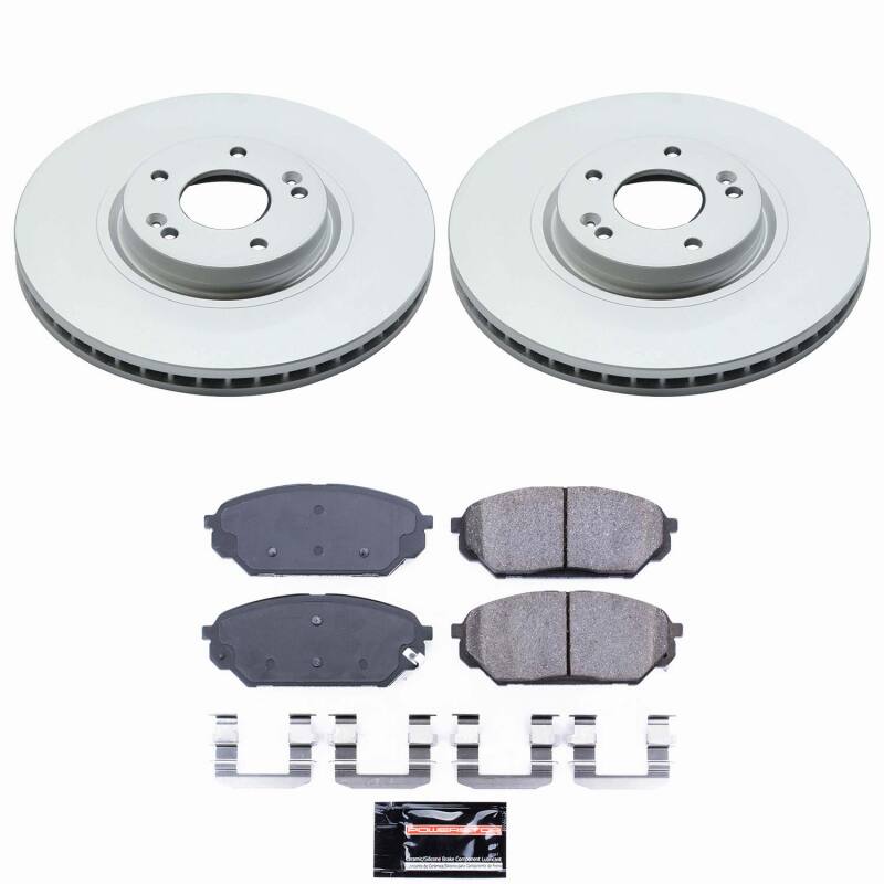 Power Stop 07-12 Hyundai Veracruz Front Z23 Coated Brake Kit