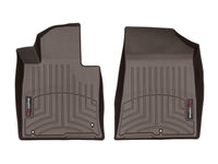 WeatherTech 2017+ Kia Cadenza Front FloorLiners - Cocoa