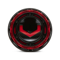 Vossen Billet Modular Cap - Small - Gloss Black w/ Red Insert