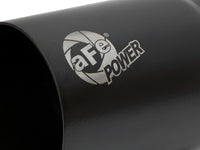 aFe MACH Force-Xp Universal Exhaust Tip 3-1/2 IN Inlet x 4 IN Outlet x 7 IN L Black Right Side Exit