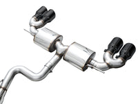 AWE Tuning MK8 Volkswagen Golf R 3in Touring Edition Quad Exhaust - Diamond Black Tips