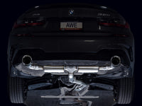 AWE Tuning 19-23 BMW 330i / 21-23 BMW 430i Base G2X Touring Axle-Back Exhaust - Chrome Silver