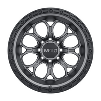 Weld Off-Road W107 20X10 Ledge 8 8X180 ET-18 BS 4.75 Satin Gun / Black Ring 124.3