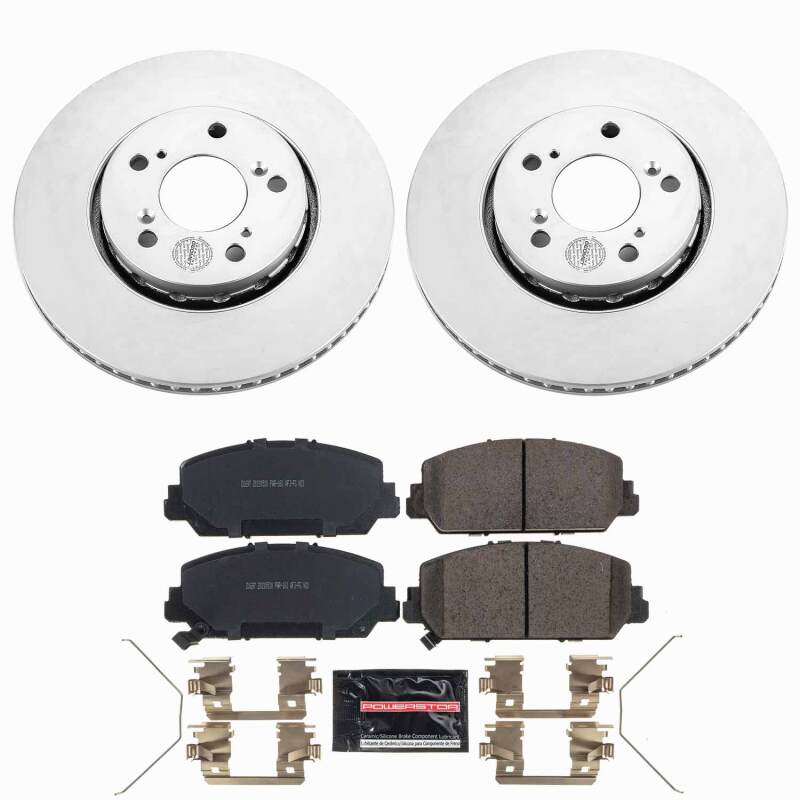 Power Stop 14-20 Acura RLX Front Z23 Coated Brake Kit
