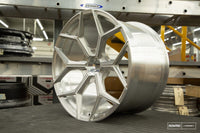 Vossen x Novitec NL4-Cl 21x13 - Centerlock - ET57 Brushed Gloss Clear Lamborghini Aventador Rr Wheel