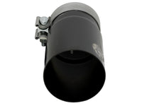 aFe MACH Force-Xp Universal Exhaust Tip 3-1/2 IN Inlet x 4 IN Outlet x 7 IN L Black Right Side Exit