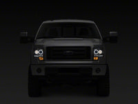 Raxiom 09-14 Ford F-150 G2 Super White LED Halo Projector Headlights- Black Housing- Clear Lens
