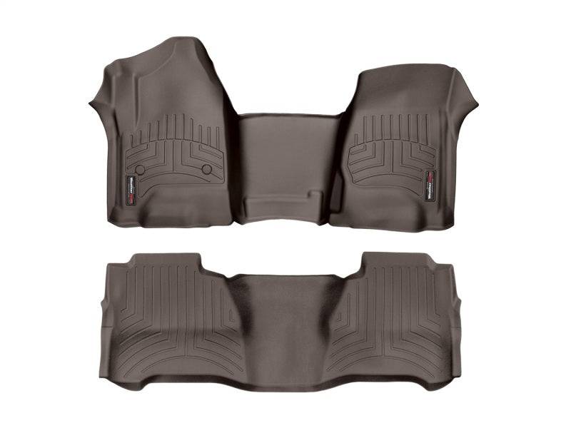 WeatherTech 2014+ Maserati Quattroporte Rear FloorLiner - Cocoa (fits Models w/2 Zone Climate Cntrl)