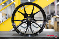 Vossen X Champion RS74 21X12.5 / ET60 / Gloss Black Wheel / Centerlock / 918 Spyder - Rear