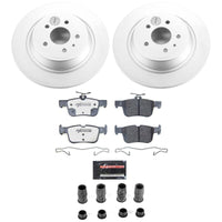 Power Stop 17-19 Ford Escape Rear Z36 Coated Truck & Tow Brake Kit
