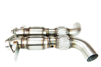 Kooks 2015+ Ford Mustang GT350 5.2L 3in x 2-3/4in Cat SS X-Pipe Kooks HDR Req