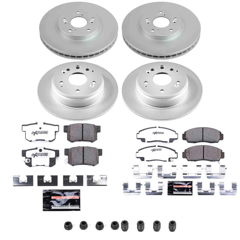 Power Stop 99-03 Acura TL Front and Rear Z26 Coated Brake Kit