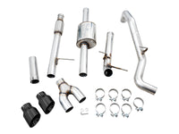 AWE Tuning 4th Gen GM 1500 5.3L 0FG Cat-Back Dual Side Exit (Flat Bumper) - Diamond Tips