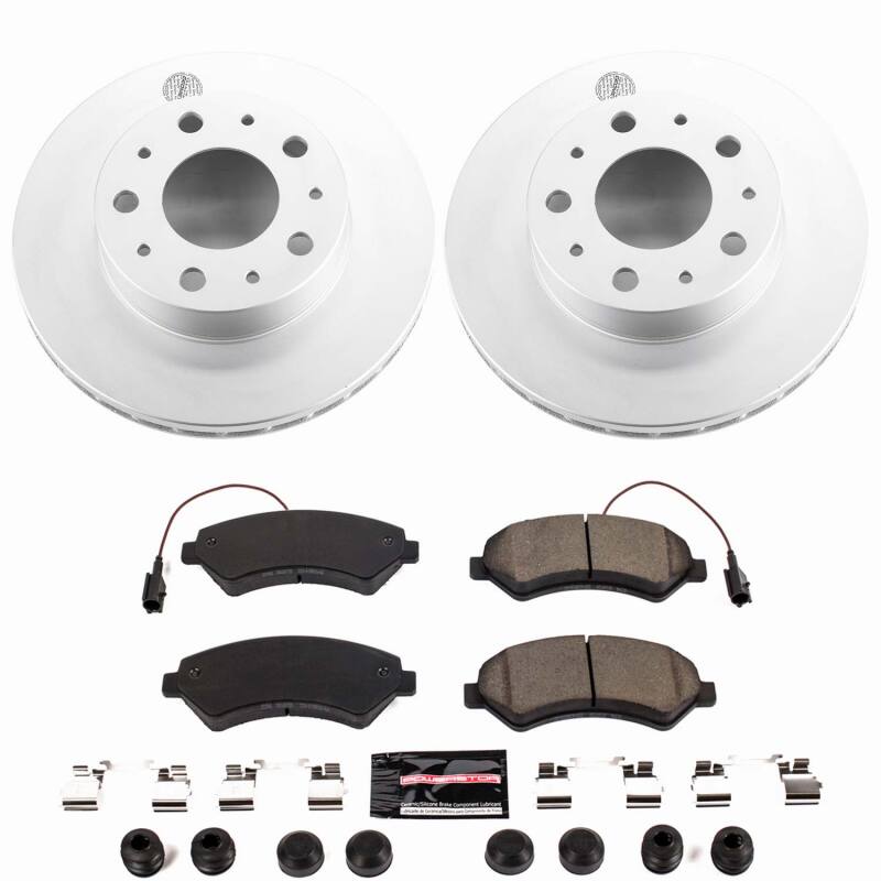 Power Stop 14-25 Ram ProMaster 1500 Front Z23 Coated Brake Kit