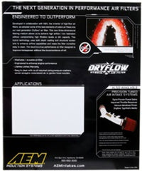 AEM Silverado/Sierra/Avalanche/Tahoe/Yukon 12.625in O/S L x 10in O/S W x 1.75in H DryFlow Air Filter