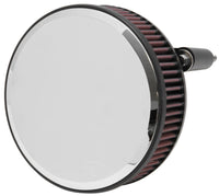 K&N Street Round Metal Intake System - Harley-Davidson - Red Filter 6-8 Size 2.4in In Dia 2.5in H