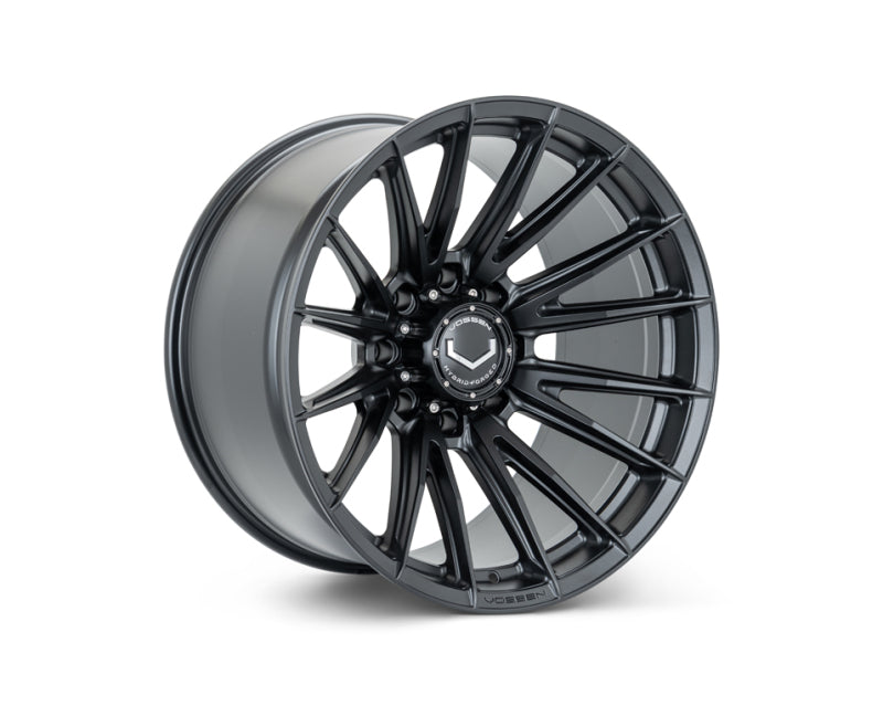 Vossen HFX-2 22x10 - 8x180 - ET18 - Super Deep Face - 124.3 - Satin Black Wheel