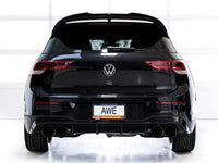 AWE Tuning MK8 Volkswagen Golf R 3in Touring Edition Quad Exhaust - Diamond Black Tips