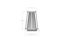 aFe POWER Universal Clamp-On Air Filter w/ D2 Dura-Dry Media - 3in F x 5in B x 3-1/2in T x 7in H