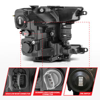 ANZO 18-20 Ford F-150 (w/Factory Halogen) Z-Series Full LED Proj Headlights Init/SeqSig - Pair