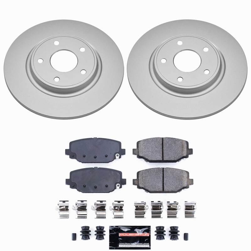 Power Stop 12-16 Chrysler Town & Country Rear Z23 Coated Brake Kit