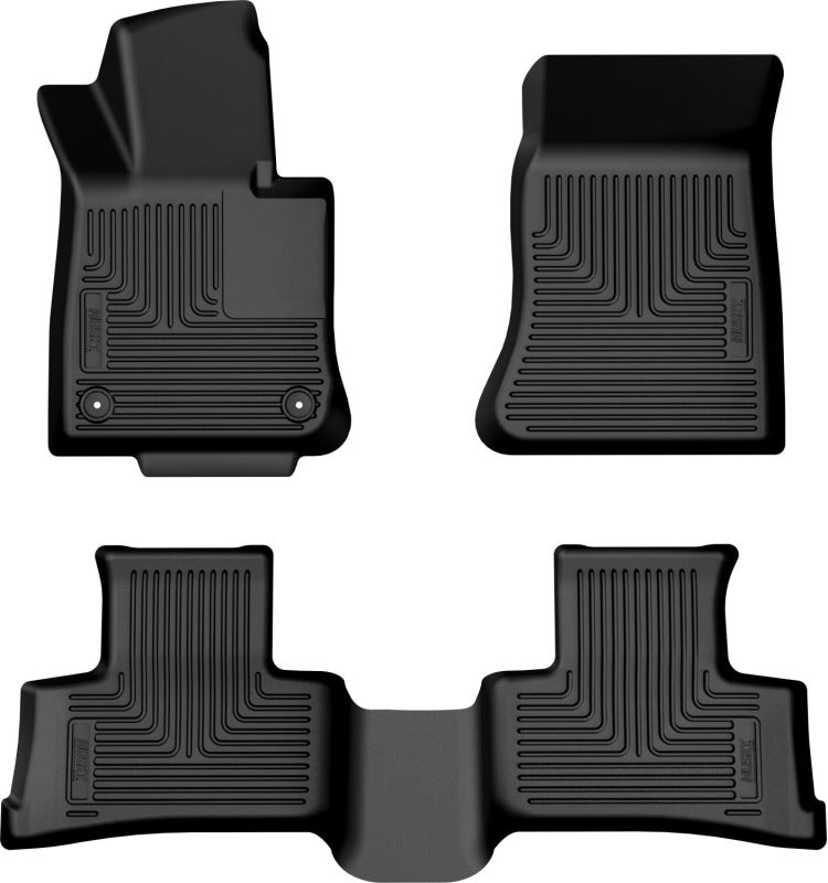 Husky Liners 23-26 Mercedes-Benz GLC300 WeatherBeater Front & 2nd Row Floor Liners - Black