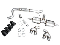AWE Tuning MK8 Volkswagen Golf R 3in Touring Edition Quad Exhaust - Diamond Black Tips