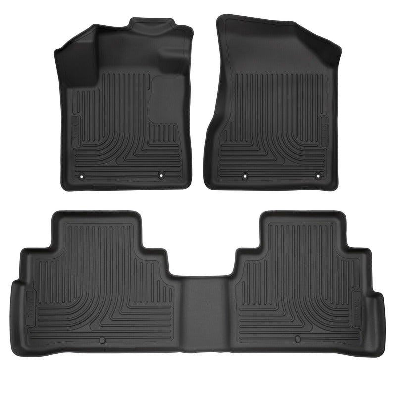 Husky Liners 15-18 Nissan Murano WeatherBeater Front & 2nd Row Floor Liners - Black