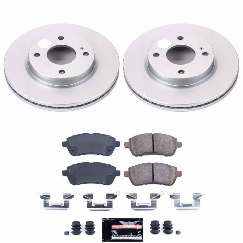 Power Stop 11-19 Ford Fiesta Front Z23 Coated Brake Kit