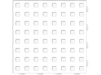WeatherTech TechFloor 12in x 12in Solid Floor Tile w/ Raised Squares - White