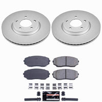 Power Stop 07-09 Ford Edge Front Z23 Coated Brake Kit