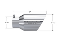 MBRP Universal Tip 6 O.D. Dual Wall Angled 4 inlet 12 length