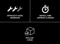 Raxiom 07-13 Chevrolet Silverado 1500 Axial Series Headlights w/ LED Bar- Blk Housing (Clear Lens)