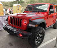 Oracle Jeep Wrangler JL/Gladiator JT LED Surface Mount Headlight Halo Kit - Amber