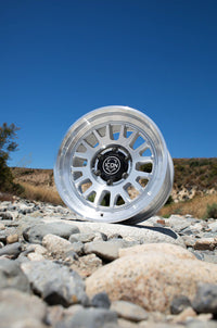ICON Anza 17x8.5 / 5x5 / -6mm / 4.5in BS Silver Machined Wheel
