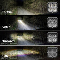 XKGlow XKmax RGBW Addressable Cube Light Kit - Flood Beam