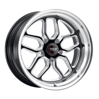 Weld Racing 18x11 Laguna 5x120.65 ET43 BS7.69 Gloss BLK MIL DIA 72.56