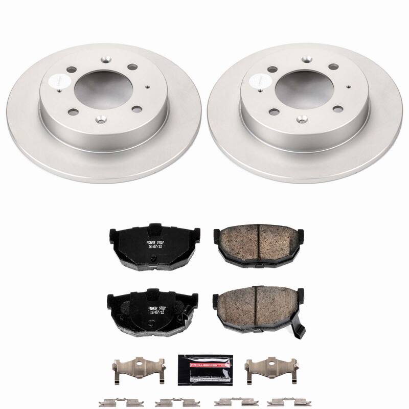 Power Stop 04-09 Kia Spectra Rear Z23 Coated Brake Kit