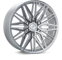 Vossen HF6-5 22x10 - 6x139.7 - ET-18 - Super Deep Face - 106.1 - Silver Polished Wheel