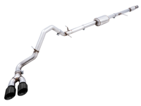 AWE Tuning 4th Gen GM 1500 5.3L 0FG Cat-Back Dual Side Exit (Flat Bumper) - Diamond Tips