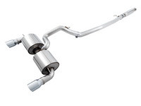 AWE Tuning Ford Focus RS Touring Edition Cat-Back Exhaust- Non-Resonated - Chrome Silver Tips