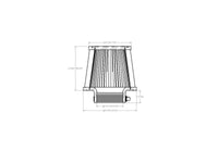aFe POWER Universal Clamp-On Air Filter w/ D2 Dura-Dry Media - 3in F x 6in B x 4-3/4in T x 5in H