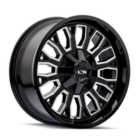ION Type 152 20x9 / 8x180 BP / 0mm Offset / 124.1mm Hub Black/Milled Wheel