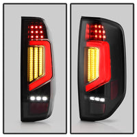 Spyder 05-21 Nissan Frontier Clear Light Bar LED Tail Lights - Black (ALT-YD-NF05AP-GR-LED-BK)